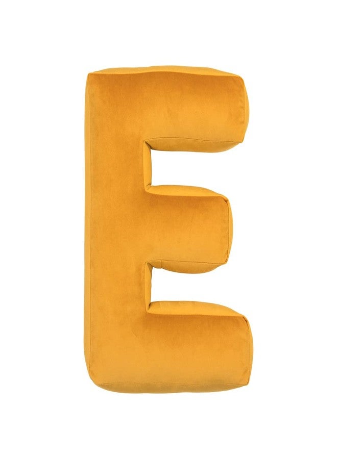 vctops Soft Velvet Letter Pillow English Alphabet A to Z Letter Decorative Throw Pillow for Bedroom Living Room Decor (E,16"x13.5") - Image 1